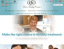Tablet Screenshot of fertilitysanantonio.com